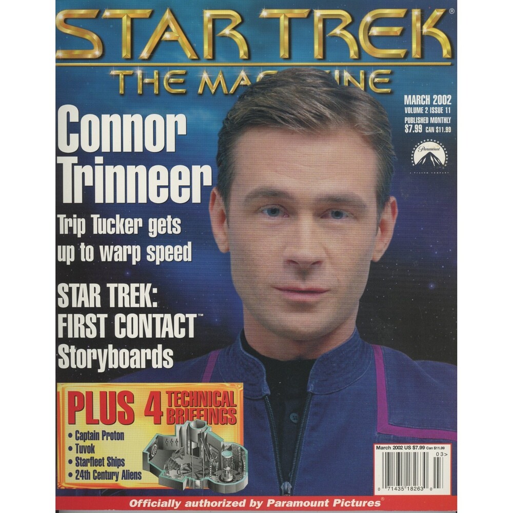 Star Trek The Magazine 2002 March Connor Trinneer First Contact Storyboards  C-9